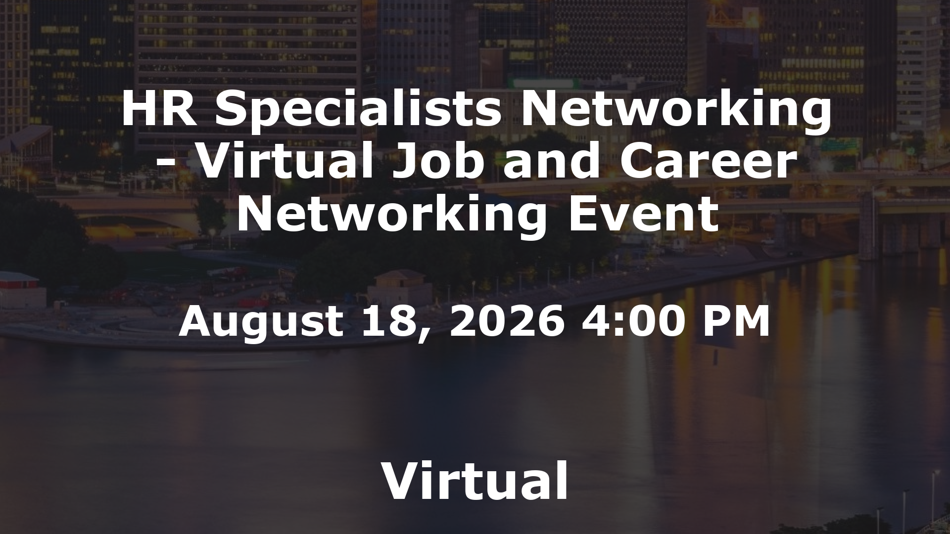 HR Specialists Networking - Virtual Job and Career Networking Event event image